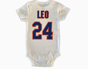 Body de bebé personalizado con camiseta de hockey de Nueva York, camiseta personalizada para niños de NY Hockey, camiseta de Nueva York para jóvenes y niños pequeños, camiseta personalizada para aficionados al hockey.