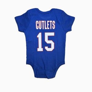 New York Football Team Baby Jersey NY Football Kids Jersey Shirt Tommy Cutlets Football Jersey Tommy Cutlets Fans Toddler Infant Tshirt Tee