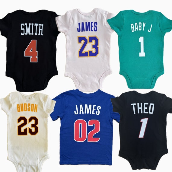 Baby basketball jerseys personalized sale
