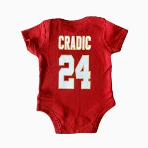 Custom Kansas City Football Kids Jersey Shirt Personalized KC Kansas City Baby Football Jersey Customized Kansas Football Toddler Tee image 3