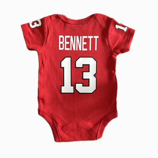 Any Football Team Baby Jersey Customized Replica School Football Team Sports Kids Jersey Any Logo Mascot Sports Team Jersey Toddler Infant