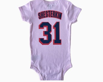 Custom New York Hockey Baby Jersey NY New York Kids Hockey Shirt New York Hockey Youth Tshirt Infant Newborn Bodysuit NY NJ Hockey Fans Tee