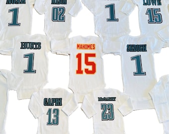 Camiseta de futebol personalizada para bebês, body infantil esportivo, camiseta infantil personalizada de futebol, faça sua própria camiseta esportiva para crianças.