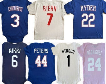 Any Baseball Team Baby Jersey Shirt Personalized Youth Baseball Kids Tshirt Toddler Baseball Sports Infant Ball Game Tee Custom Youth Jersey