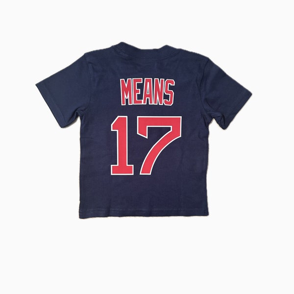 T-shirt personnalisé en jersey de baseball pour enfants Boston, bébé personnalisé, fan de baseball Boston MA pour bébé