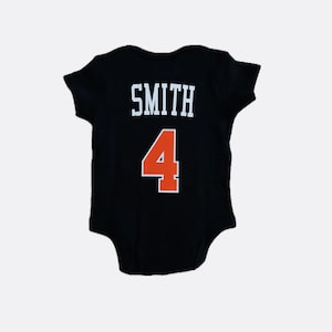 Custom New York Basketball Baby Black Jersey Personalized New York NY Basketball Kids Jersey Shirt Customized NY Basketba Infant Toddler Tee