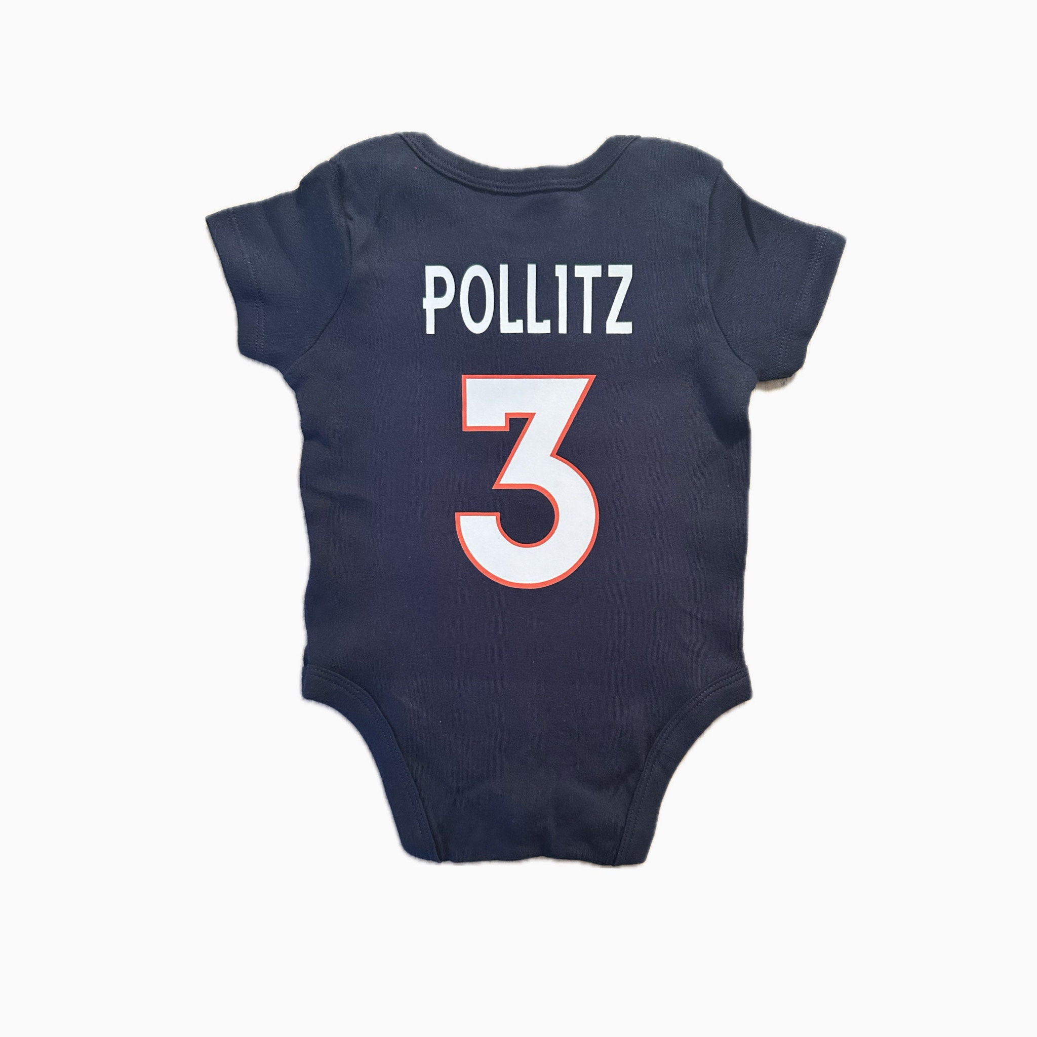 Custom Denver Football Baby Jersey Customized Infant Toddler Denver Colorado Football Kids Tshirt Denver CO Youth Football Fans Tee Shirt