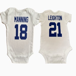 Kundenspezifisches Indianapolis-Fußball-Baby-Jersey Personalisierte Indianapolis KinderFußball-Jersey-Hemd Kundenspezifisches Indianapolis-Kleinkind-Kindert-shirt