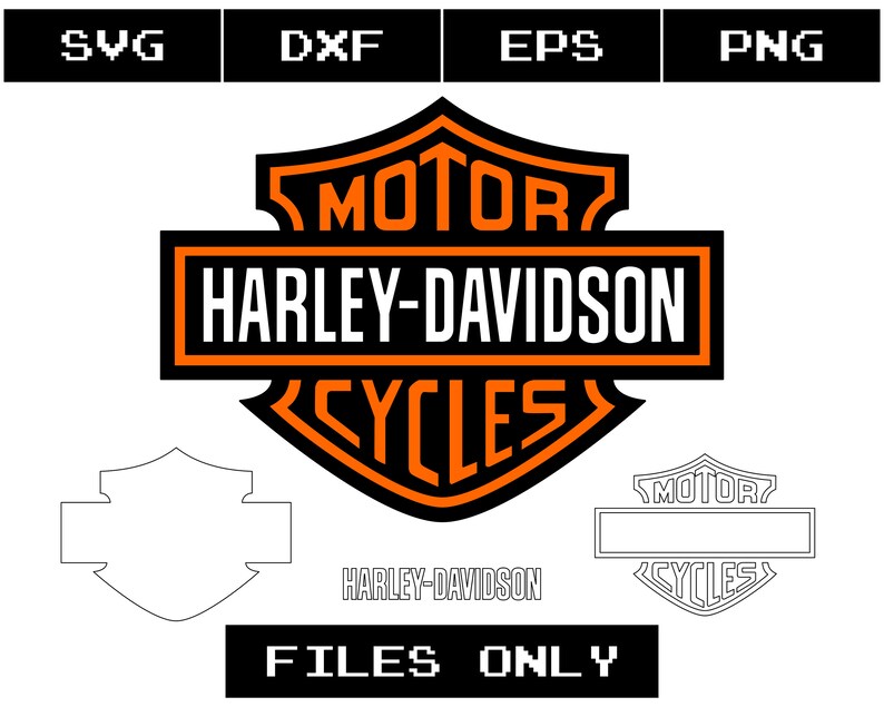 Download Harley Davidson svg layered harley-davidson logo ...