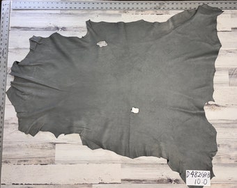 Hirschleder, 10 m², Hirschleder, handgefertigtes Fell, 2–3 Unzen, Hirschleder, graue Farbe, hergestellt in den USA, #D482GR-B.