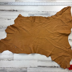 Hertenleer, 8,0 m², zadelbruin, 3-3,5 oz, ambachtelijk leer, hertenvalk, gemaakt in de VS, D602SD-G