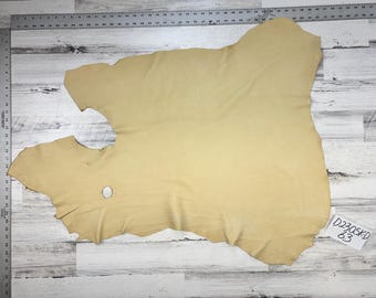 Deerskin, 6.3 Sqft, Smoke, 3-4 oz, Beautiful Hides, Leather Craft, Deer Buckskin, Made In USA, D230SK-D