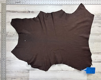 Piel de ciervo, 5.3 pies cuadrados, piel de ciervo, calidad artesanal, 2.5-3 oz, piel de ciervo, color marrón oscuro, fabricada en EE. UU., D596DB-G