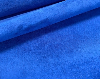 Soft Pig Splits/suede, Royal Blue, Good for Leather Craft, Thin Leather, Lining Leather,PGRB1