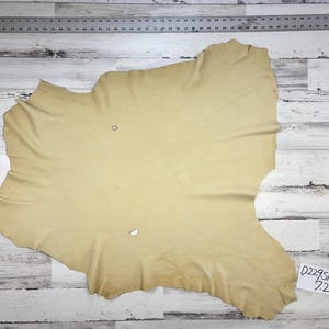 Deerskin, 7.2 Sqft, Smoke, 3-4 oz, Beautiful Hides, Leather Craft, Deer Buckskin, Made In USA, D229SK-D