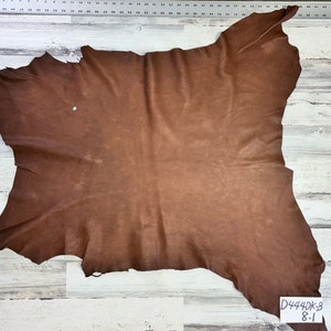 Hirschleder, 8 m², Hirschleder, Craft Grade Hide, 2-3 Unzen, Hirschleder, braune Farbe, hergestellt in den USA, #D440DK-B.