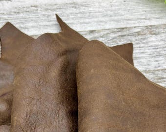 Superweiche braune Polsterung Lederhaut, 2-3 Unzen, 12 "x12", Für Möbel, Autositze, Taschen und Handwerksprojekte, Hergestellt in den USA, C001-G