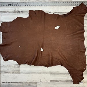 Hertenleer, mooie bruine kleur, hertenvalkleer, 2-3 oz, zacht leer, goede kwaliteit, gemaakt in de VS, D243DBA, 8,1 m².