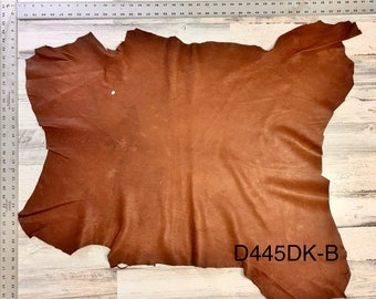 Hirschleder, 8 m², Hirschleder, Craft Grade Hide, 2-3 Unzen, Hirschleder, braune Farbe, hergestellt in den USA, #D444DK-B.