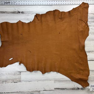 Hertenleer, 7,2 m², zadelbruin, 3-3,5 oz, ambachtelijk leer, hertenvalk, gemaakt in de VS, D603SD-G