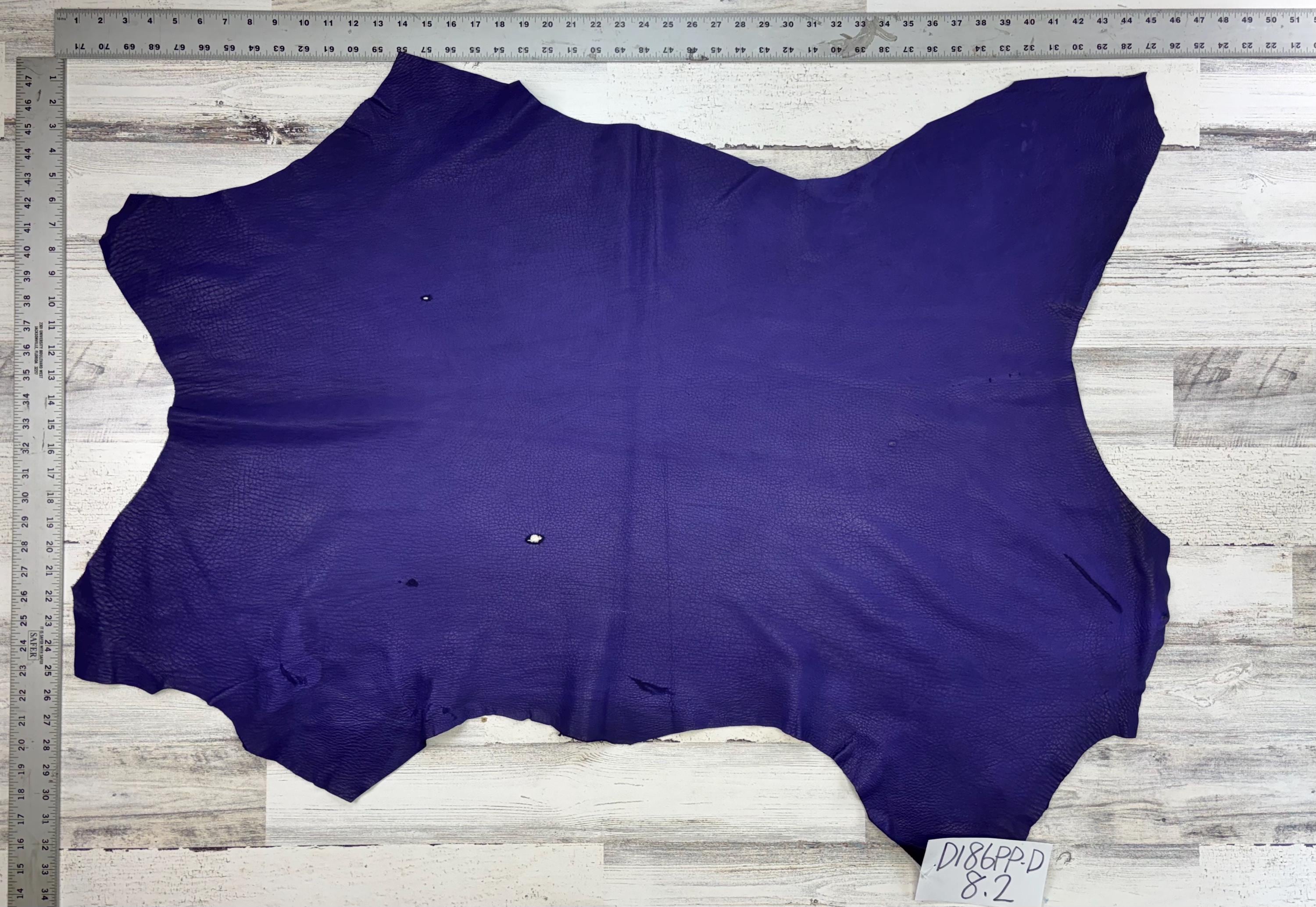 Deerskin, 8.2 Sqft, Purple, 2.5-3.0 Oz, Beautiful Hides, Leather
