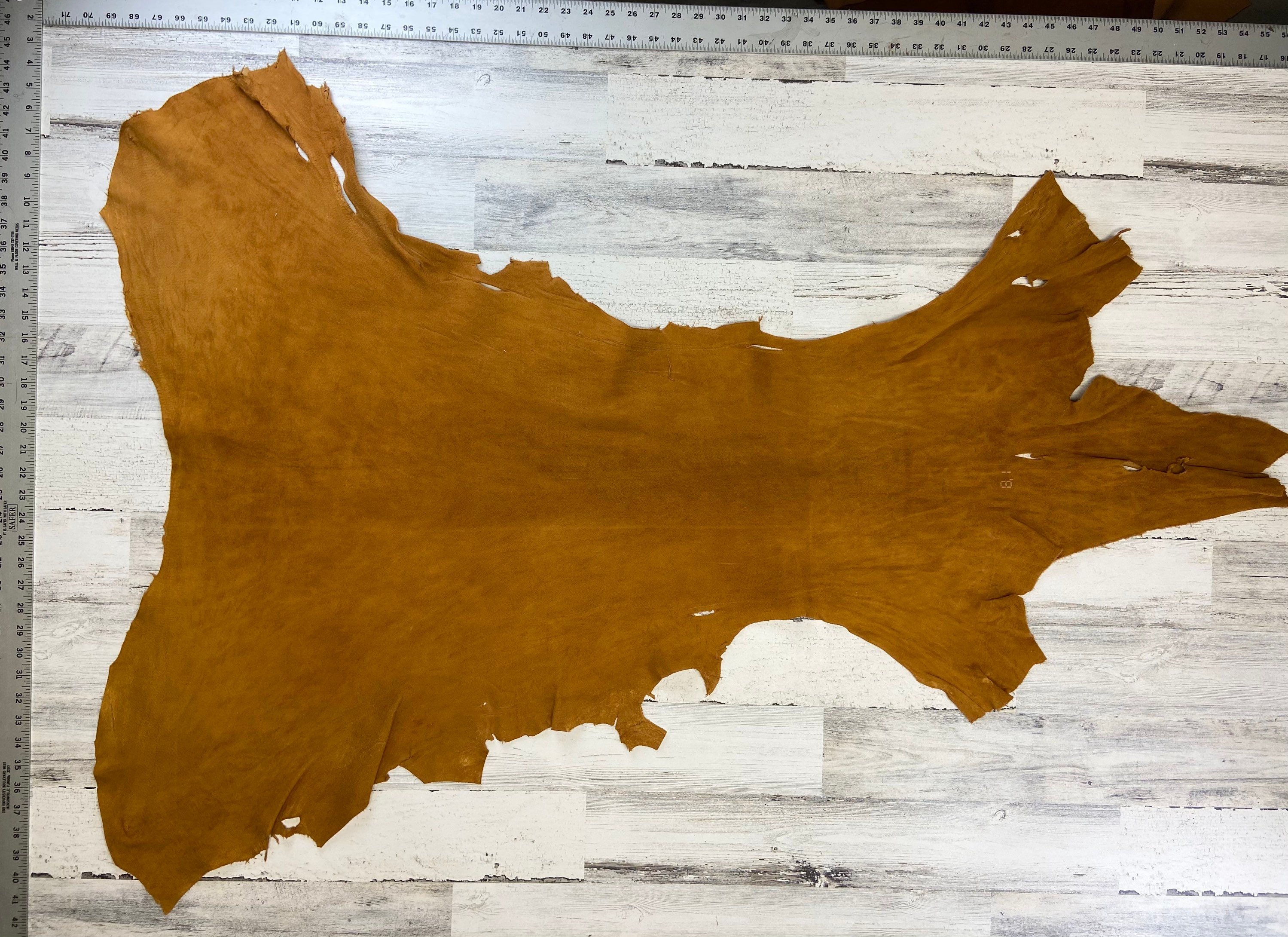 Piel de ciervo 8.1 sqft sillín marrón color piel de ciervo Etsy