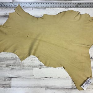 Hertenleer, 7,1 m², hertenleer, ambachtelijke leer, 2-3 OZ, hertenvalk, rookkleur, gemaakt in de VS, D006SK-C.