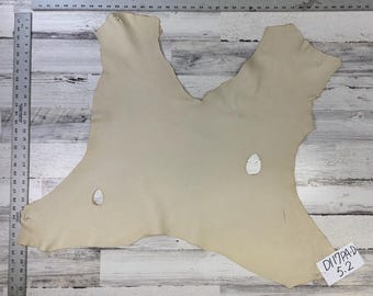 Deerskin, 5.2 Sqft, Palomino, 3.0- 4.0 oz, Beautiful Hides, Leather Craft, Deer Buckskin, Made in USA, D117PA-D