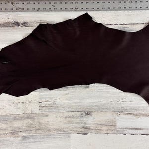 Deerskin, 4.25 Sqft, Deer Hide, Craft Grade Hide, 2-2.5 OZ, Deer Buckskin, Dk.Brown Color, Made In The USA, D048DB-E
