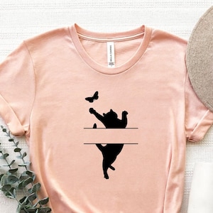 Personalized Cat Name Shirt, Custom Cat Name Mom T-Shirt, Custom Name Kitten Shirt, Cute Kitten Tee, Cat Mama Shirt, Gift For Cat Lover