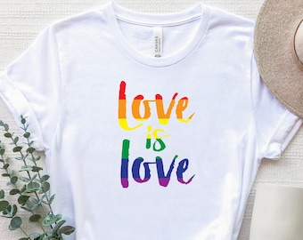 Love Is Love Shirt, Rainbow Pride Shirt, Pride LGBTQ T-Shirt, Lgbt Shirt Women, Pride Month Shirt, Equality Shirt, Bisexual Shirt, Pride Tee