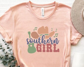 Southern Girl Shirt, Southern Girl T-Shirt, Women's Southern Shirt, Country Music T-Shirt, Country Girl Shirt, Cowgirl Shirt, Western Shirt