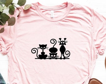 grappige kat shirt, leuke kat T-shirt, grappige katten shirt, cadeau voor kat minnaar, kat moeder shirt, kitten T-shirt, kat mama tee, kat eigenaar gift shirt