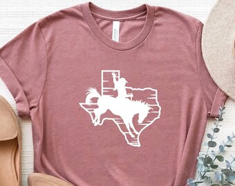 Texas Map Cowgirl Shirt, Texas Map T-Shirt, Texas State Shirt, Texas Lover Shirt, Texas Map Tee, Country Girl Shirt, Horse Girl Shirt