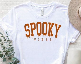 Spooky Vibes T-Shirt, Halloween Shirt, Spooky Season Tee, Funny Spooky Shirt, Spooky Vibes Shirt, Halloween Costume, Cute Halloween Tee