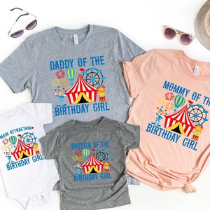 Carnival Birthday Shirt, Circus Theme Birthday Shirts, Birthday Girl Shirt, Family Birthday Shirts, Matching Birthday Tee, Birthday Girl Tee