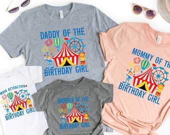 Carnival Birthday Shirt, Circus Theme Birthday Shirts, Birthday Girl Shirt, Family Birthday Shirts, Matching Birthday Tee, Birthday Girl Tee