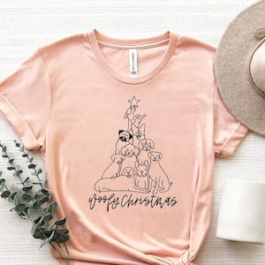 Christmas Dogs Shirt, Woofy Christmas T-Shirt, Christmas Dog Tree Shirt, Cute Xmas Dogs Shirt, Christmas Tee, Funny Dog Lover Gift For Xmas