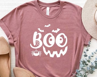 Hey Boo Shirt, Boo Pumpkin Shirt, Halloween Shirt, Spooky Shirt, Trick or Treat Shirt,Ghost Shirt,Halloween Family Shirt Gift,Cute Halloween