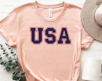 Comfort Colors Usa Shirt, Big Usa T-Shirt, American Shirt, Independence Day Shirt, Fourth Of July T-Shirt, 4th Of July Tee, Patriotic Shirt