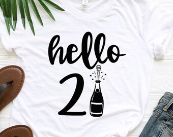 21st Birthday Shirt, 21 Birthday party, Birthday T Shirt, Birthday Girl T-Shirt, Birthday Girl T-Shirt, Birthday Girl T-Shirts, Hello 21 Shirt