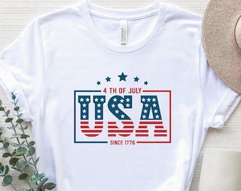 4th Of July USA Shirt, 4th Of July Usa T-Shirt, USA Shirts, USA Flag Shirt, Independence Day Shirt, American Flag Gift Shirt, America Shirts