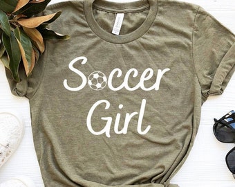 Voetbal Unisex T-Shirt, Voetbal Meisje Shirt, Voetbal Team Speler Gift, Sport Meisje Shirt, Voetbal Meisje Tee