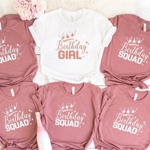 Birthday Girl Birthday Queen Birthday Squad Shirt, Birthday Party T-Shirt, Birthday Matching Tee, Birthday Team Shirt, Birthday Crew Gift