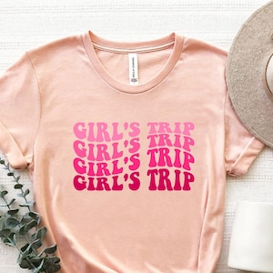Girls Trip Shirt, Girl&#39;s Trip T-Shirt, Girls Trip Vacation Summer Shirts, Bachelorette Shirt, Sister Trip 2023 Shirt, Girls Weekend Shirt