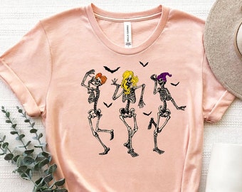 Halloween Party Dancing Skeleton Shirt, Halloween Skeleton T-Shirt, Spooky Season Shirt, Funny Halloween Tee, Skeletons Tee, Zombie Shirt