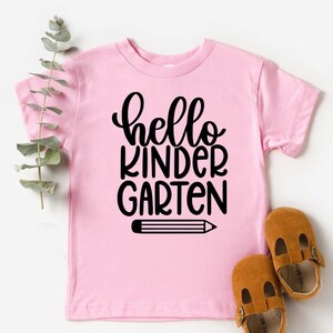 Kindergarten Shirt, Hello Kindergarten T-Shirt, Kindergarten Tee, Kindergarten Shirts, Hello Preschool Shirt, Back to School Shirt