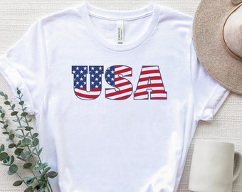 Usa Vlag Shirt, Amerikaanse vlag Shirt, USA T-Shirt, 4th Of July Shirt, Fourth Of July Tee, Amerika Shirt, Independence Day Gift, Usa Tee