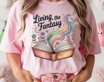 The Fantasy Reader Shirt, Magical Book Shirt, Retro Bookish Shirt, Fantasy Book Lovers, Book Nerd Shirt, Bookish T-Shirt, Librarian Shirt