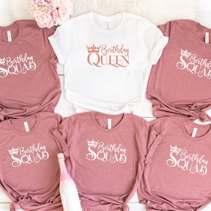 Birthday Queen Shirt, Birthday Squad Shirt, Birthday Group T-Shirt, Birthday Matching Shirt, Birthday Party Shirts, Girl Birthday Tee